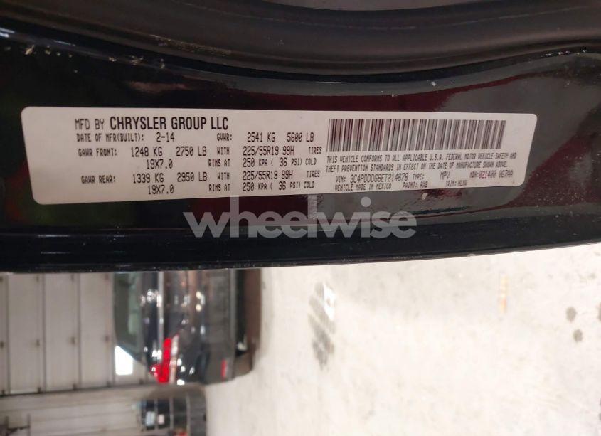 Photo 9 of 2014 Dodge Journey LIMITED (VIN 3C4PDDDG6ET214678)