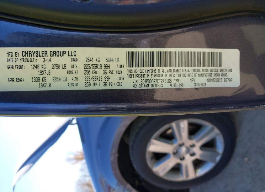 Photo 9 of 2014 Dodge Journey LIMITED (VIN 3C4PDDDG7ET242165)