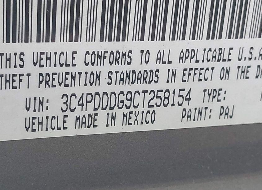 Photo 9 of 2012 Dodge Journey CREW (VIN 3C4PDDDG9CT258154)