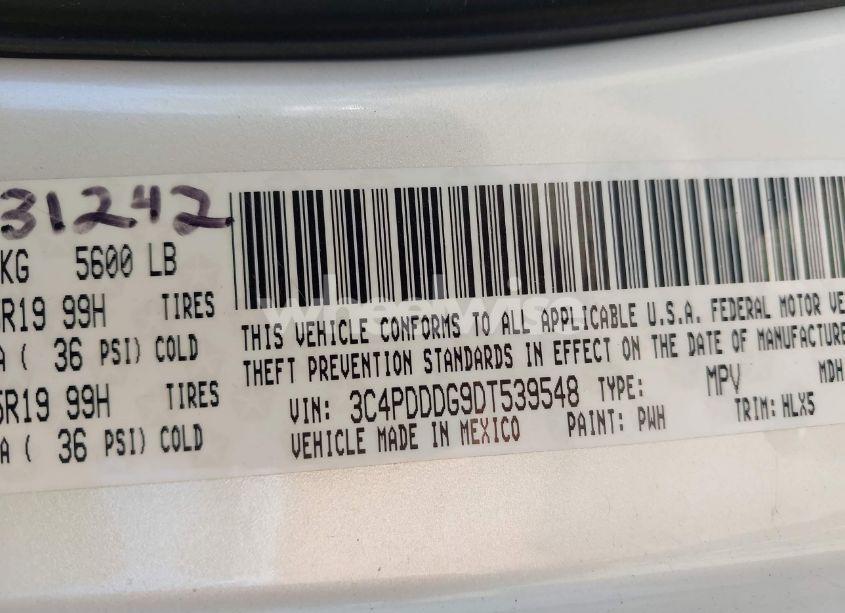 Photo 9 of 2013 Dodge Journey CREW (VIN 3C4PDDDG9DT539548)