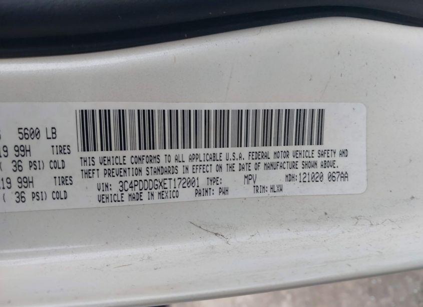 Photo 9 of 2014 Dodge Journey LIMITED (VIN 3C4PDDDGXET172001)