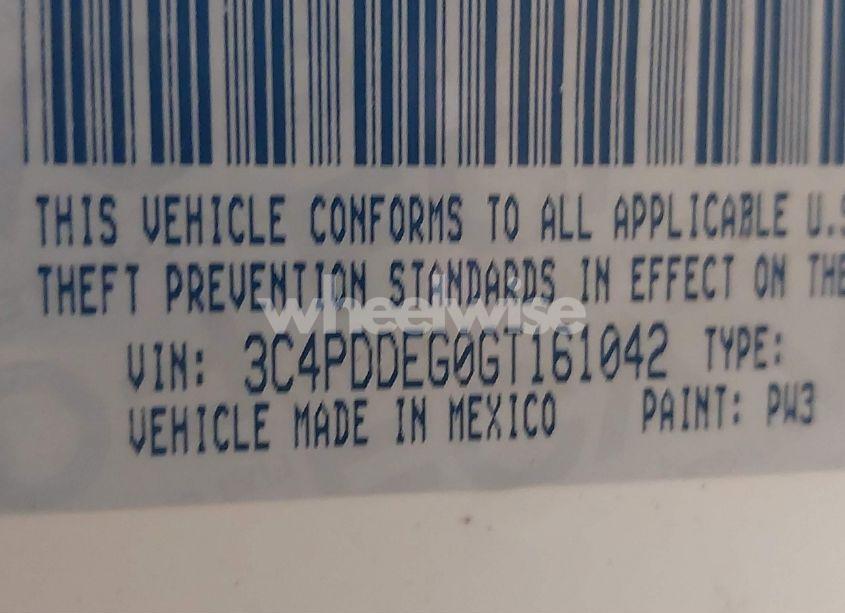 Photo 9 of 2016 Dodge Journey R/T (VIN 3C4PDDEG0GT161042)