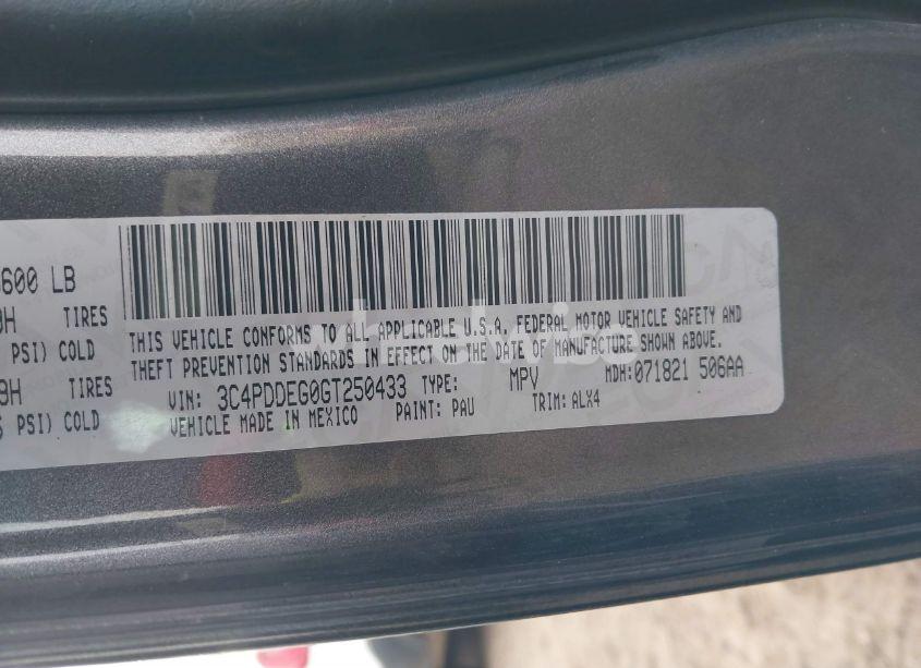 Photo 9 of 2016 Dodge Journey R/T (VIN 3C4PDDEG0GT250433)