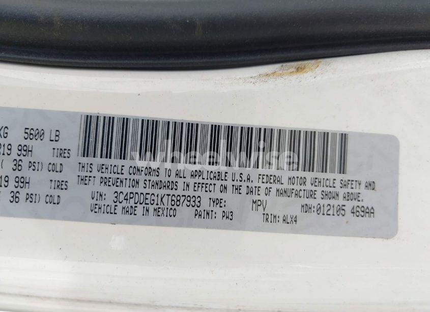 Photo 9 of 2019 Dodge Journey GT AWD (VIN 3C4PDDEG1KT687933)