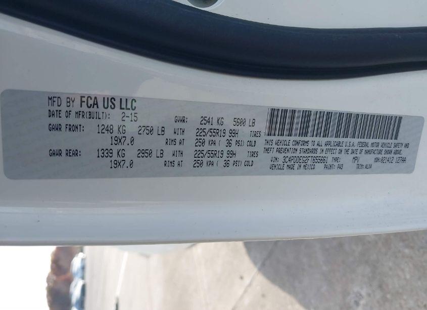 Photo 9 of 2015 Dodge Journey R/T (VIN 3C4PDDEG2FT655661)