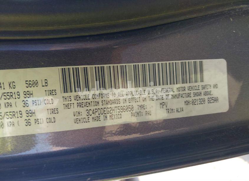 Photo 9 of 2017 Dodge Journey GT AWD (VIN 3C4PDDEG2HT596050)