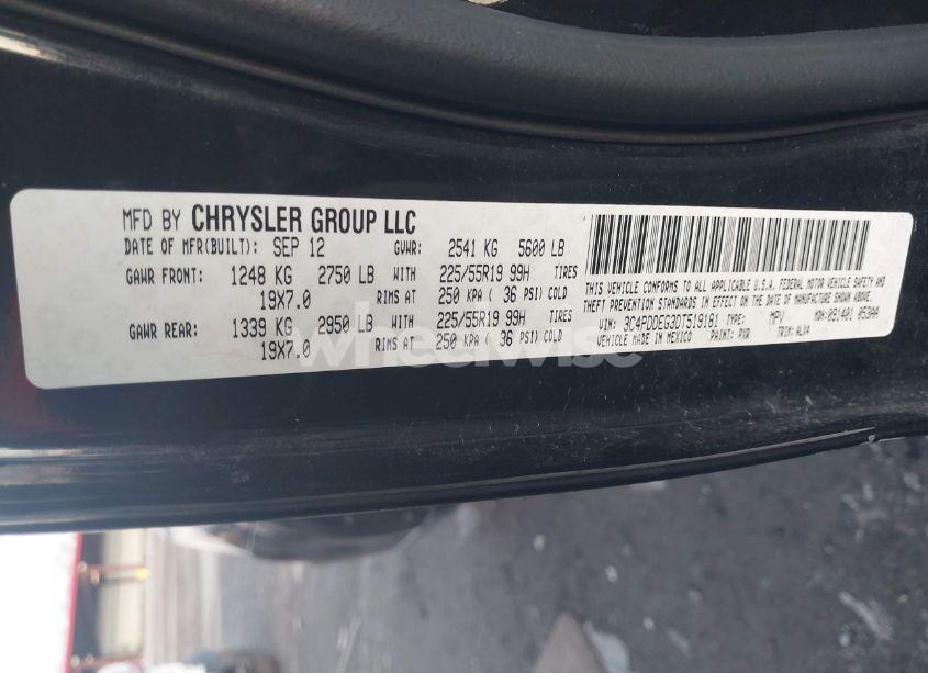 Photo 9 of 2013 Dodge Journey R/T (VIN 3C4PDDEG3DT519181)