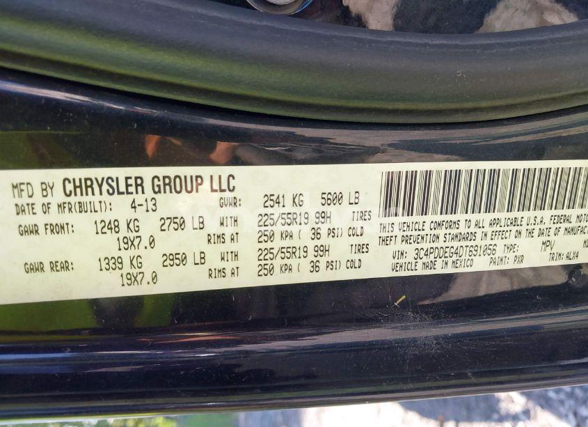 Photo 9 of 2013 Dodge Journey R/T (VIN 3C4PDDEG4DT691056)