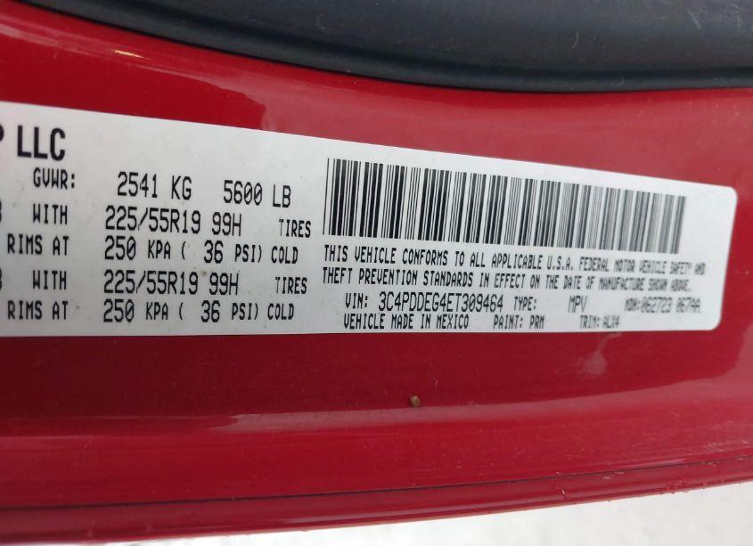 Photo 9 of 2014 Dodge Journey R/T (VIN 3C4PDDEG4ET309464)