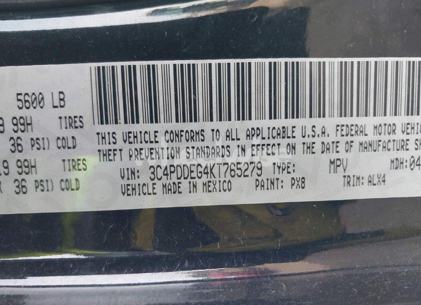 Photo 9 of 2019 Dodge Journey GT AWD (VIN 3C4PDDEG4KT765279)