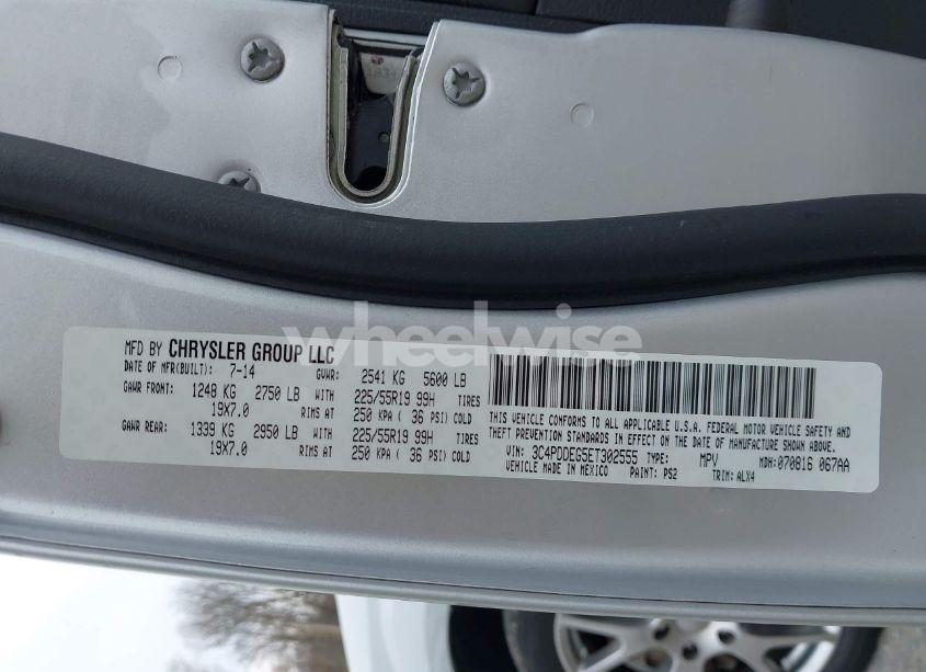 Photo 9 of 2014 Dodge Journey R/T (VIN 3C4PDDEG5ET302555)