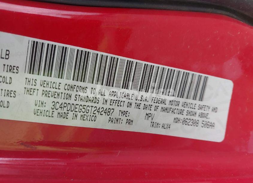 Photo 9 of 2016 Dodge Journey R/T (VIN 3C4PDDEG5GT242487)