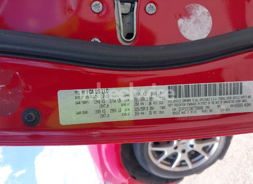 Photo 9 of 2019 Dodge Journey GT AWD (VIN 3C4PDDEG8KT720006)