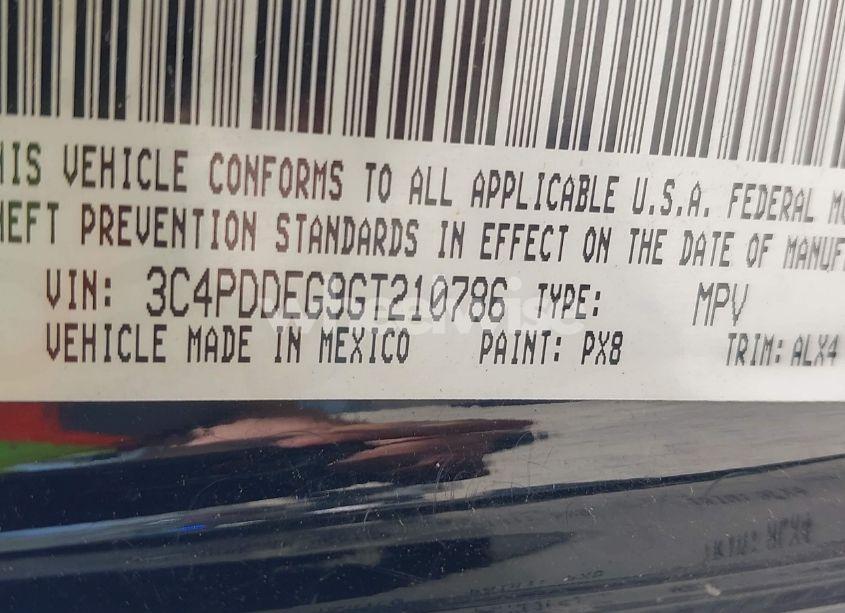 Photo 9 of 2016 Dodge Journey R/T (VIN 3C4PDDEG9GT210786)