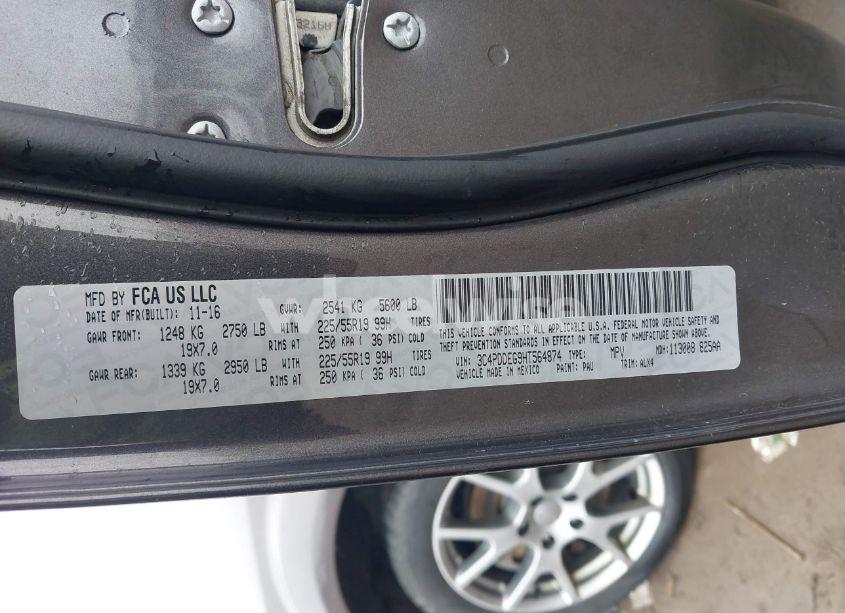 Photo 9 of 2017 Dodge Journey GT AWD (VIN 3C4PDDEG9HT564874)