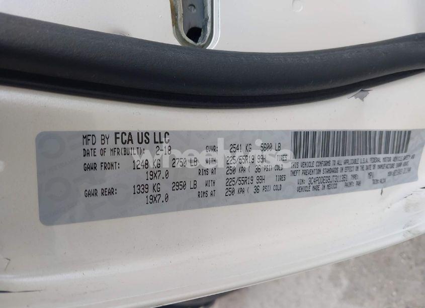 Photo 9 of 2018 Dodge Journey GT AWD (VIN 3C4PDDEG9JT311351)