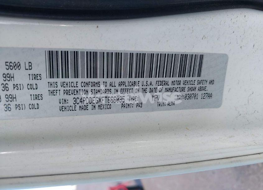 Photo 9 of 2015 Dodge Journey R/T (VIN 3C4PDDEGXFT666035)