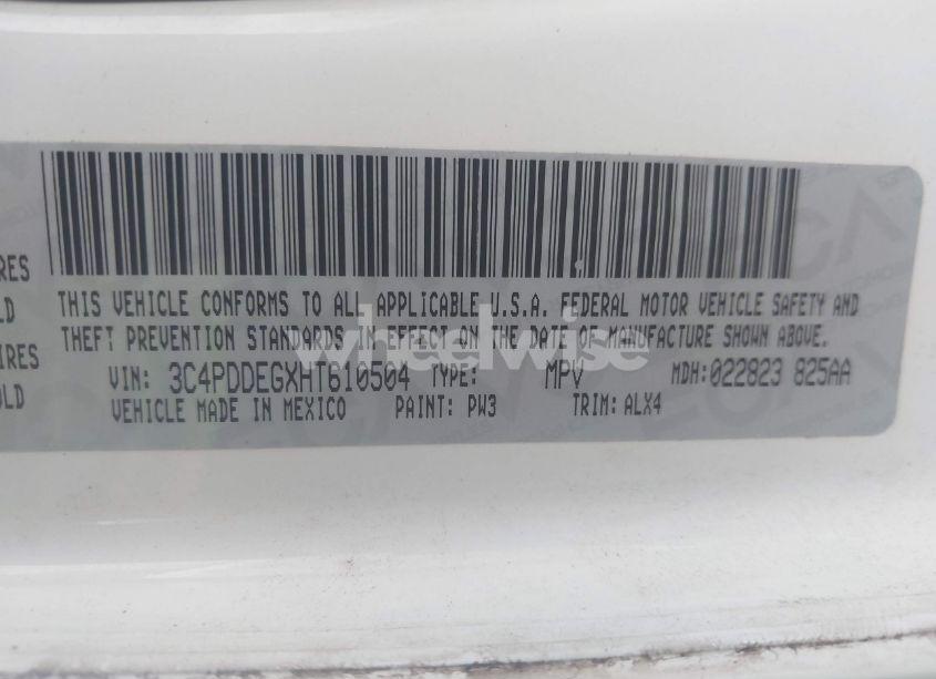 Photo 9 of 2017 Dodge Journey GT AWD (VIN 3C4PDDEGXHT610504)