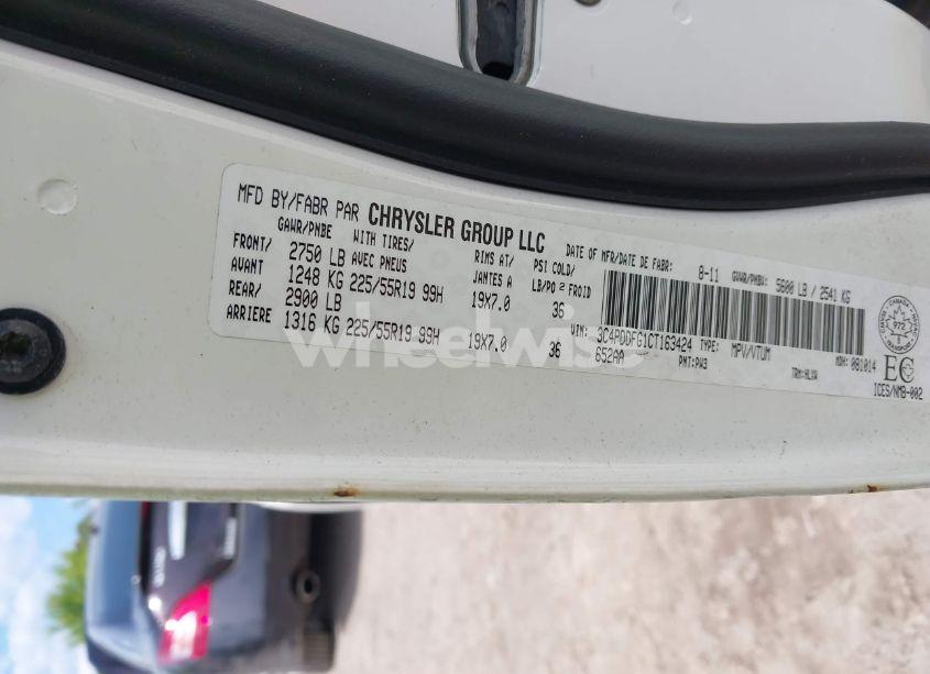 Photo 9 of 2012 Dodge Journey R/T (VIN 3C4PDDFG1CT163424)