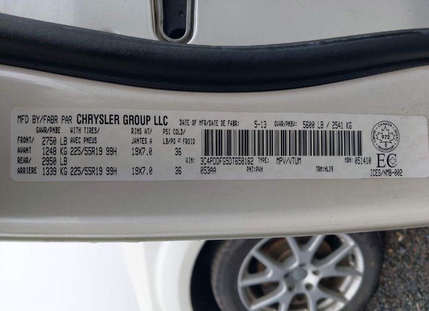 Photo 7 of 2013 Dodge Journey R/T (VIN 3C4PDDFG5DT658162)