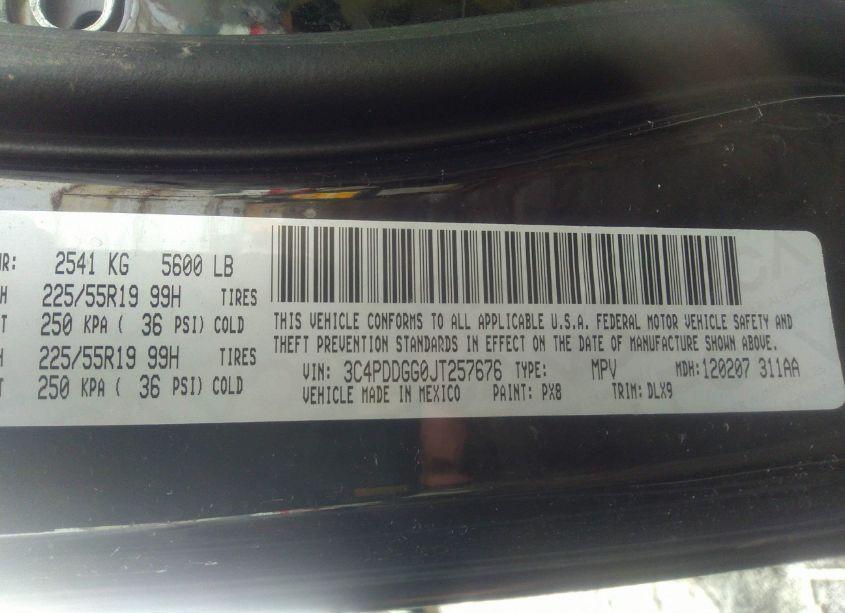 Photo 9 of 2018 Dodge Journey CROSSROAD AWD (VIN 3C4PDDGG0JT257676)