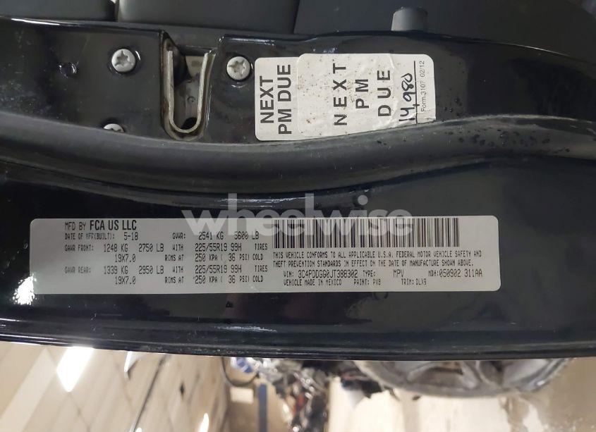 Photo 9 of 2018 Dodge Journey CROSSROAD AWD (VIN 3C4PDDGG0JT388302)