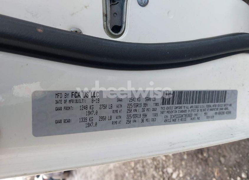 Photo 9 of 2019 Dodge Journey CROSSROAD AWD (VIN 3C4PDDGG0KT853839)