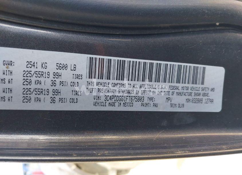 Photo 9 of 2015 Dodge Journey CROSSROAD (VIN 3C4PDDGG1FT675803)