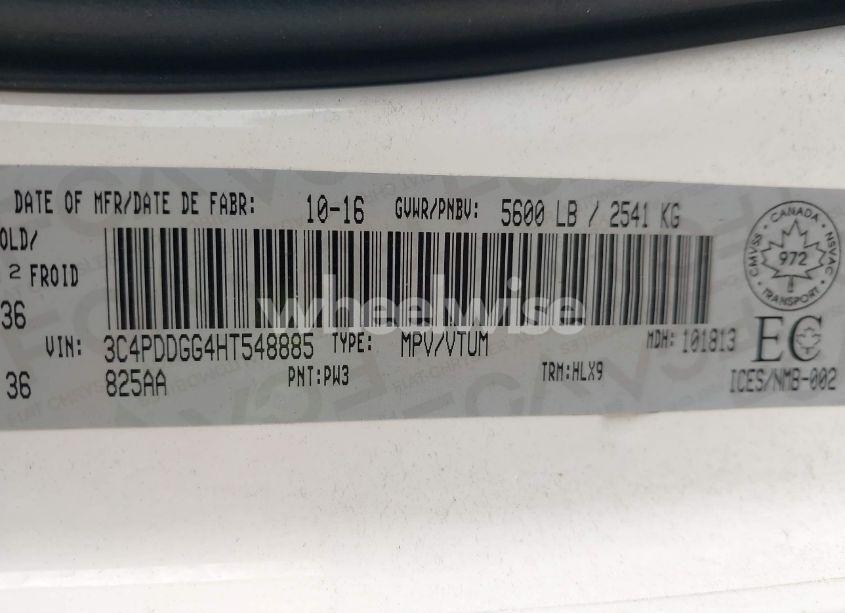 Photo 9 of 2017 Dodge Journey CROSSROAD (VIN 3C4PDDGG4HT548885)