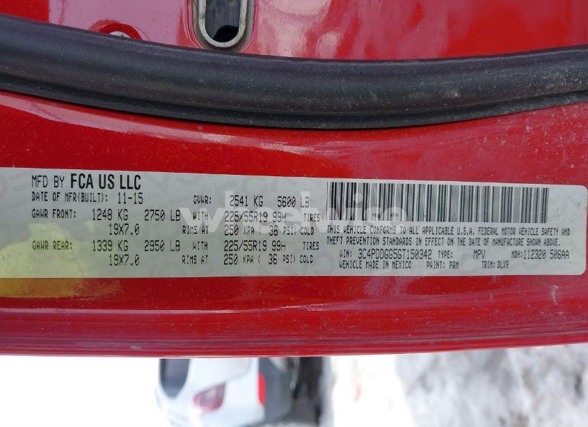 Photo 9 of 2016 Dodge Journey CROSSROAD PLUS (VIN 3C4PDDGG5GT150342)