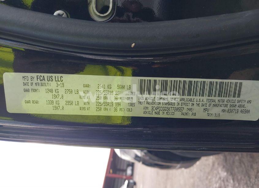 Photo 9 of 2019 Dodge Journey CROSSROAD AWD (VIN 3C4PDDGG5KT720557)