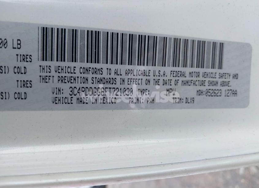 Photo 9 of 2015 Dodge Journey CROSSROAD (VIN 3C4PDDGG6FT721030)