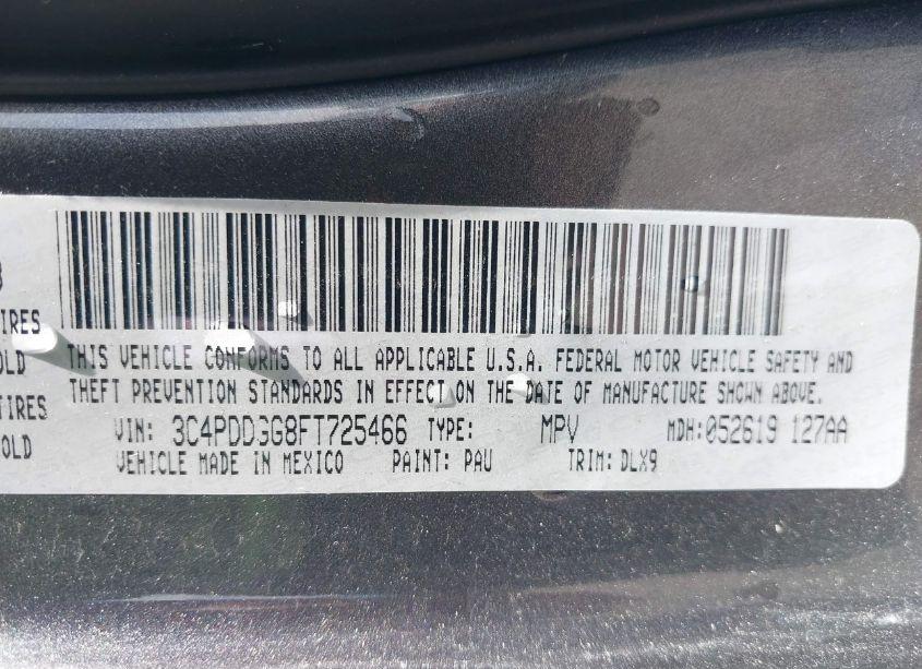 Photo 9 of 2015 Dodge Journey CROSSROAD (VIN 3C4PDDGG8FT725466)