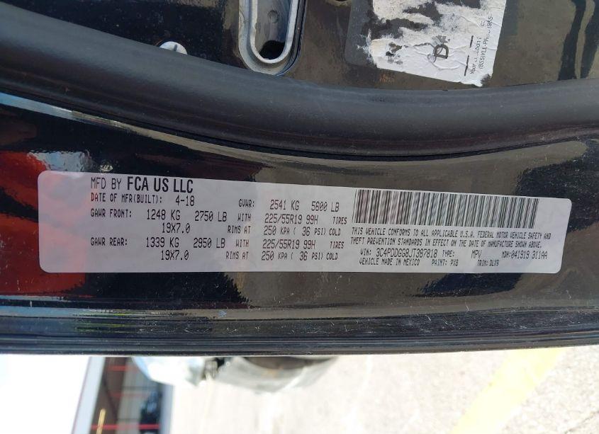 Photo 9 of 2018 Dodge Journey CROSSROAD AWD (VIN 3C4PDDGG8JT387818)