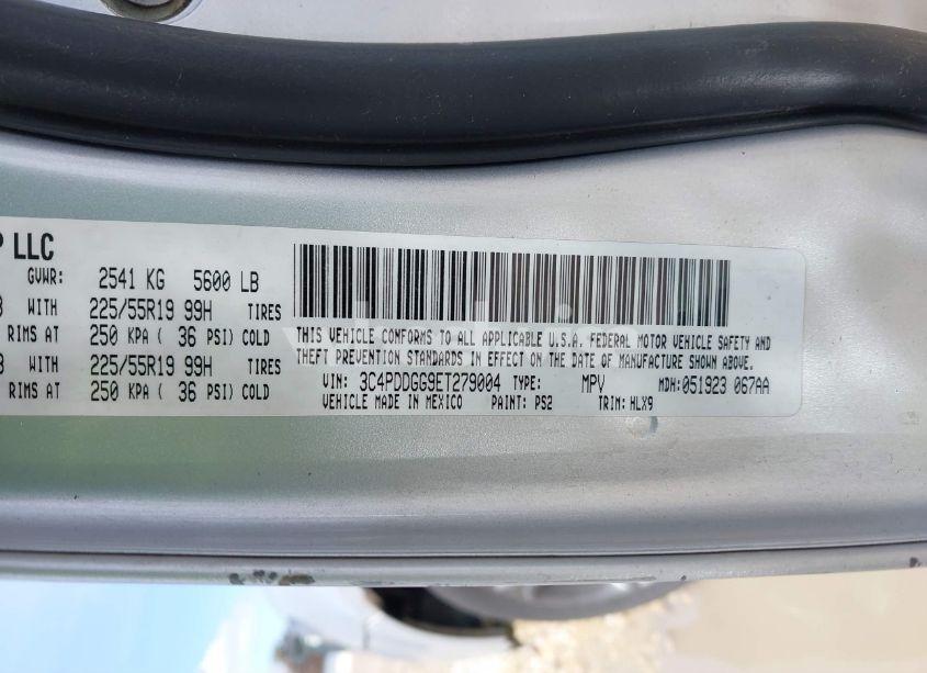 Photo 9 of 2014 Dodge Journey CROSSROAD (VIN 3C4PDDGG9ET279004)