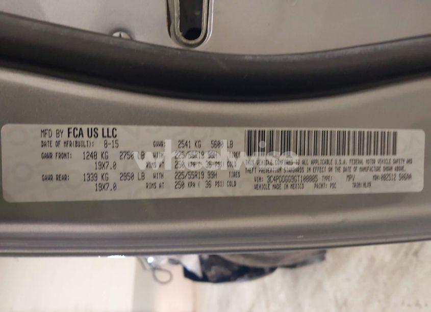 Photo 9 of 2016 Dodge Journey CROSSROAD PLUS (VIN 3C4PDDGG9GT108885)