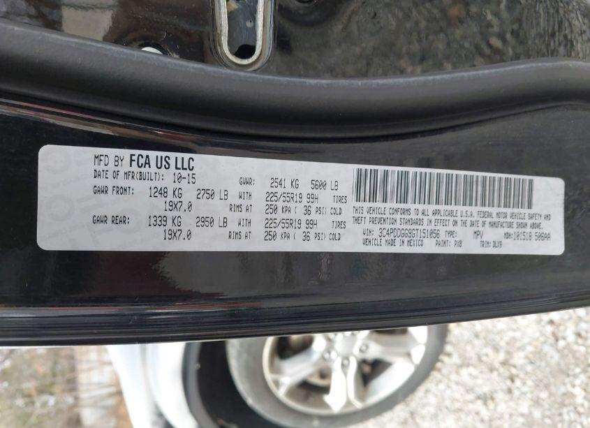 Photo 9 of 2016 Dodge Journey CROSSROAD PLUS (VIN 3C4PDDGG9GT151056)