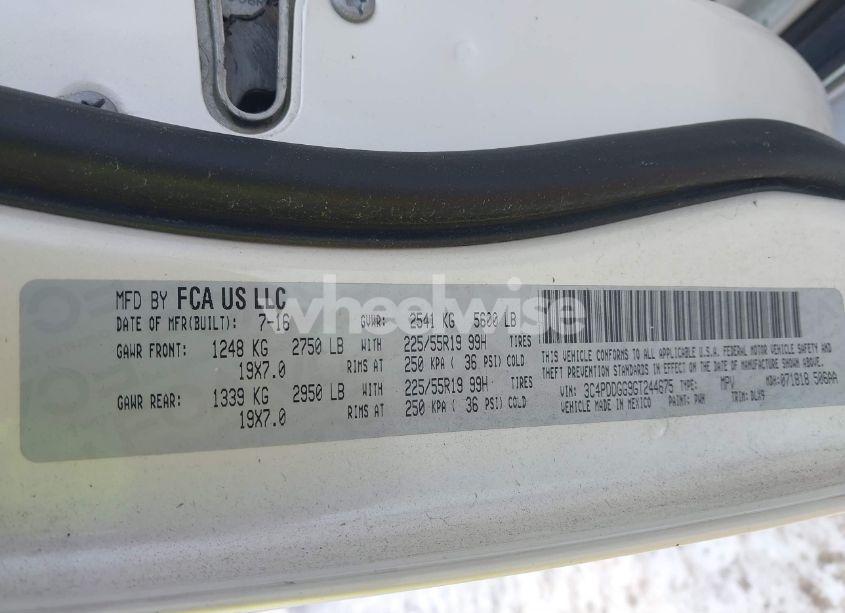 Photo 9 of 2016 Dodge Journey CROSSROAD PLUS (VIN 3C4PDDGG9GT244675)