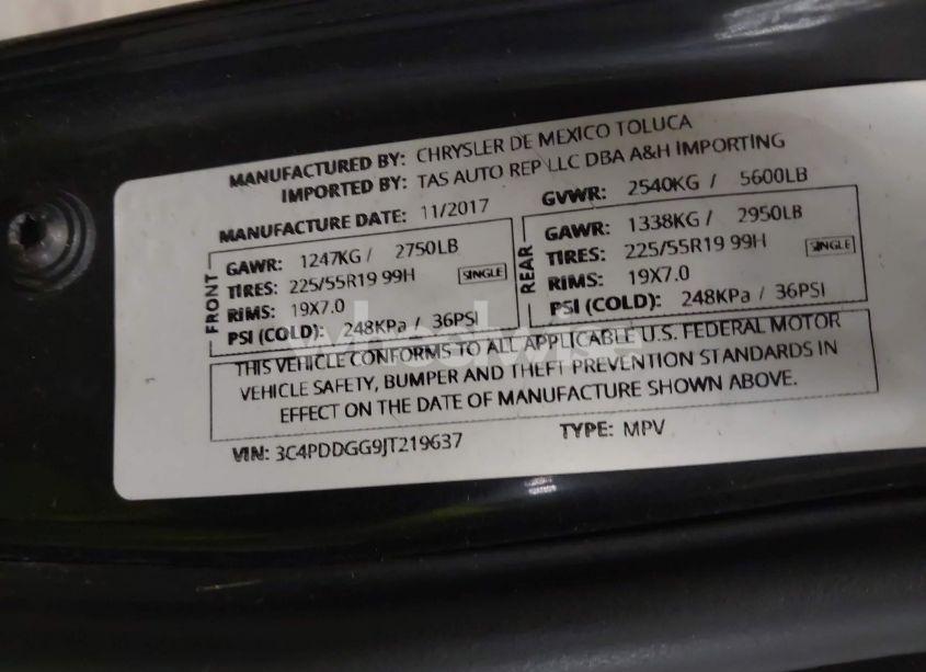 Photo 9 of 2018 Dodge Journey CROSSROAD (VIN 3C4PDDGG9JT219637)