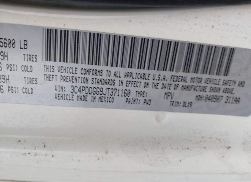 Photo 9 of 2018 Dodge Journey CROSSROAD AWD (VIN 3C4PDDGG9JT371160)