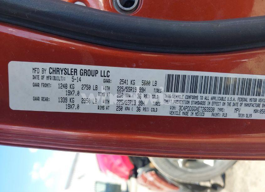 Photo 9 of 2014 Dodge Journey CROSSROAD (VIN 3C4PDDGGXET263930)