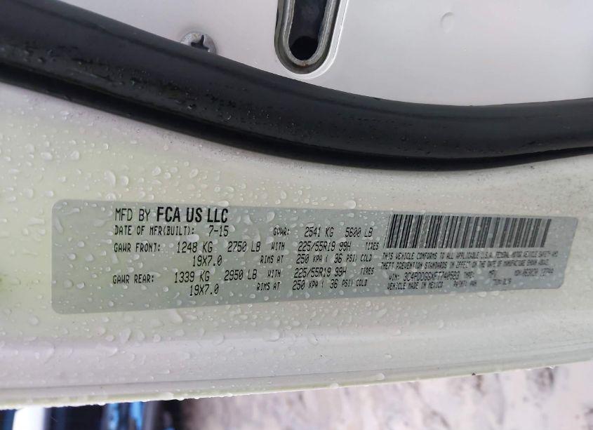 Photo 9 of 2015 Dodge Journey CROSSROAD (VIN 3C4PDDGGXFT740583)