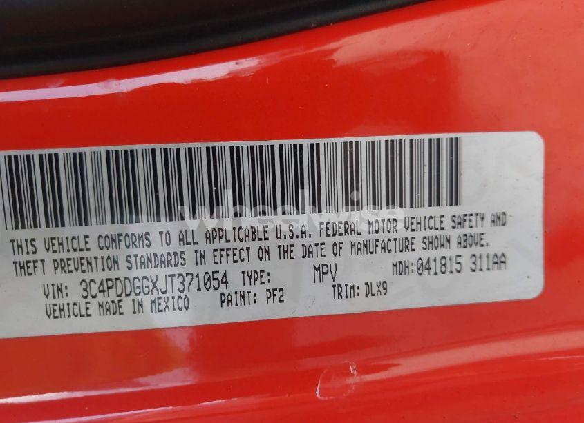 Photo 9 of 2018 Dodge Journey CROSSROAD AWD (VIN 3C4PDDGGXJT371054)