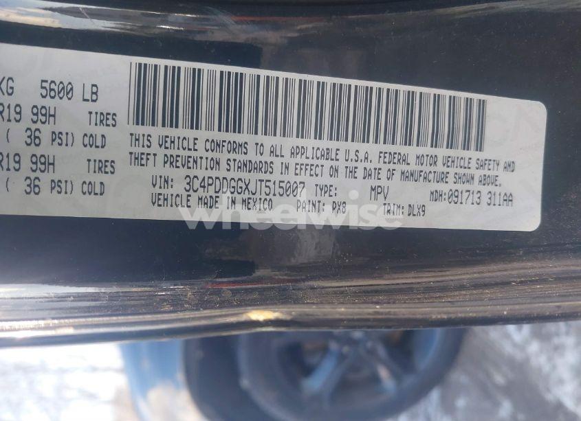 Photo 9 of 2018 Dodge Journey CROSSROAD AWD (VIN 3C4PDDGGXJT515007)