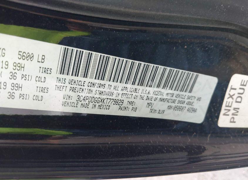 Photo 9 of 2019 Dodge Journey CROSSROAD AWD (VIN 3C4PDDGGXKT779829)