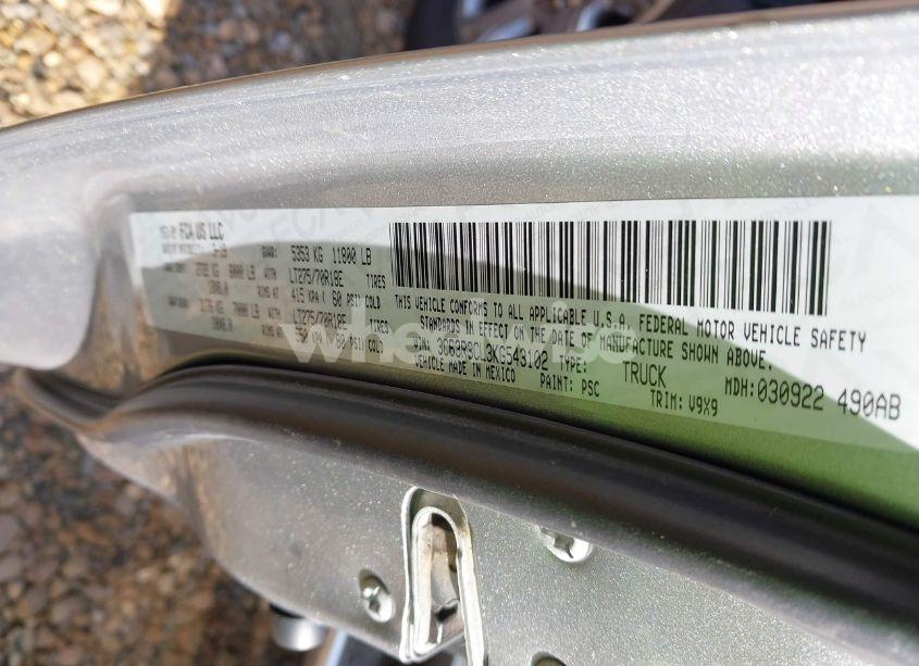 Photo 8 of 2019 Ram 3500 TRADESMAN 4X4 6'4 BOX (VIN 3C63R3CL3KG543102)