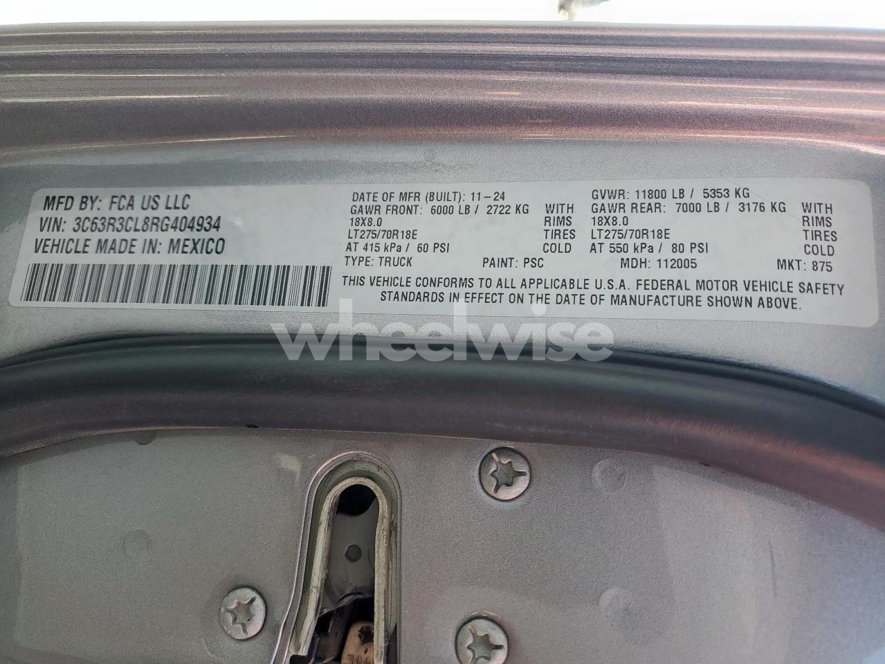 Photo 12 of 2024 RAM 3500 TRADESMAN (VIN 3C63R3CL8RG404934)