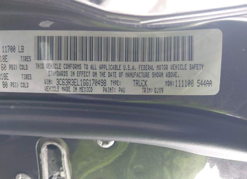 Photo 7 of 2016 Ram 3500 LARAMIE (VIN 3C63R3EL1GG170498)