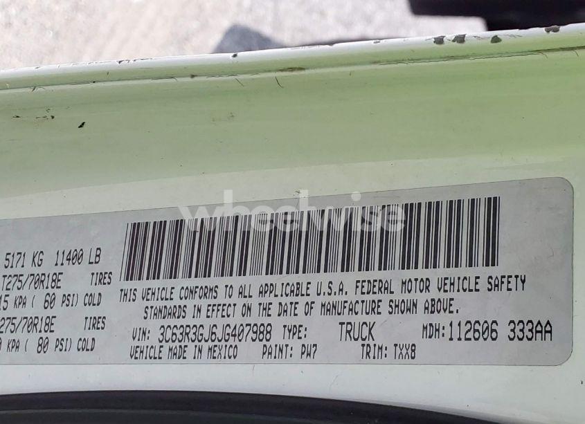 Photo 8 of 2018 Ram 3500 TRADESMAN (VIN 3C63R3GJ6JG407988)