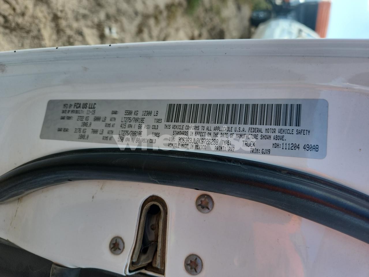 Photo 12 of 2019 RAM 3500 LARAMIE (VIN 3C63R3JL8KG726238)